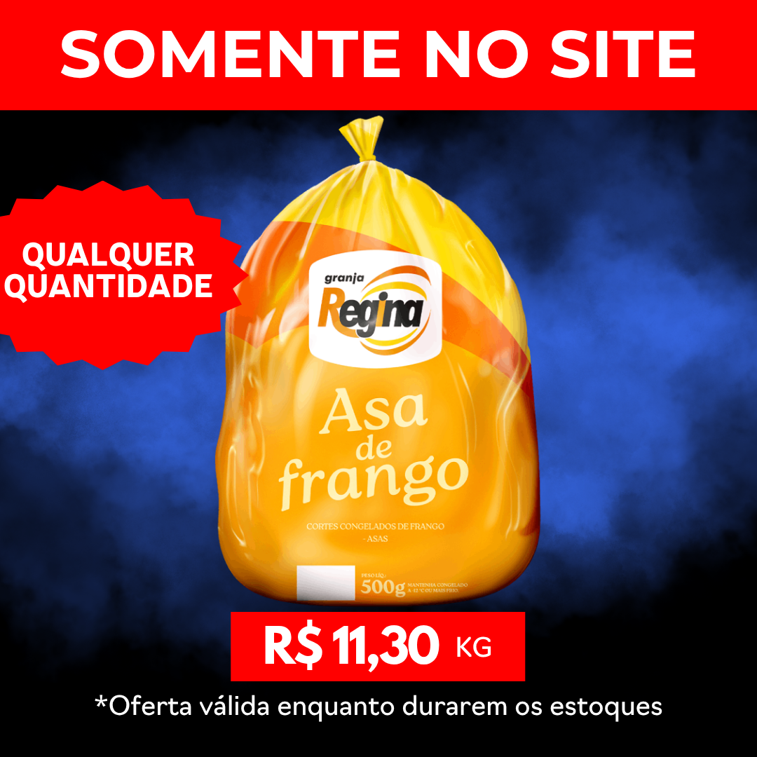 Asa S/Coxinha Frango Cong 12kg - Granja Regina